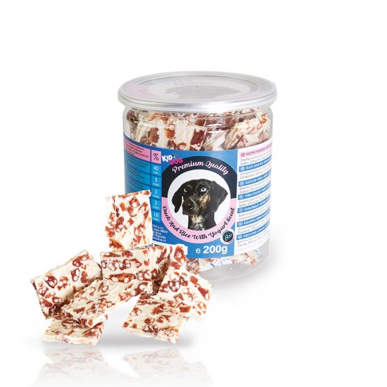 KidDog Duck & Rice Yogurt Cubes 200gr