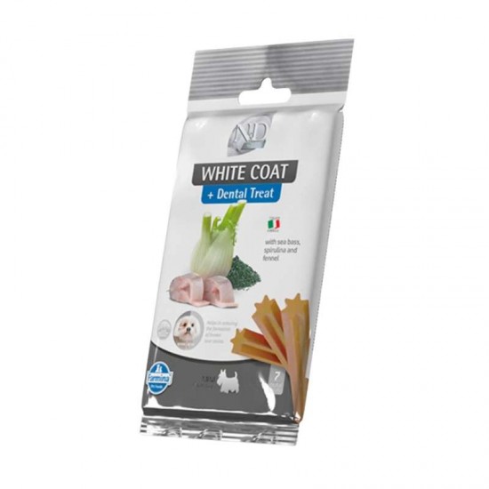 Dental Treat N&D Dog White Sea Bass and Spirulina Adult Mini 60gr 7 Sticks