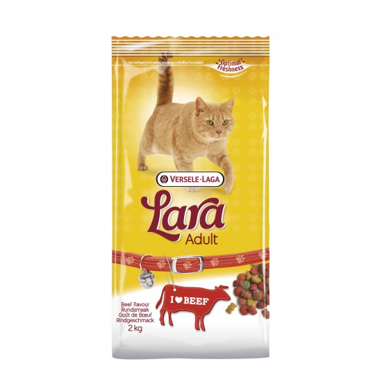 ΤΡΟΦΗ ΓΑΤΑΣ LARA ADULT ΒΟΔΙΝΟ 2KG